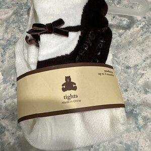 Brand new Gap newborn mary Jane tights